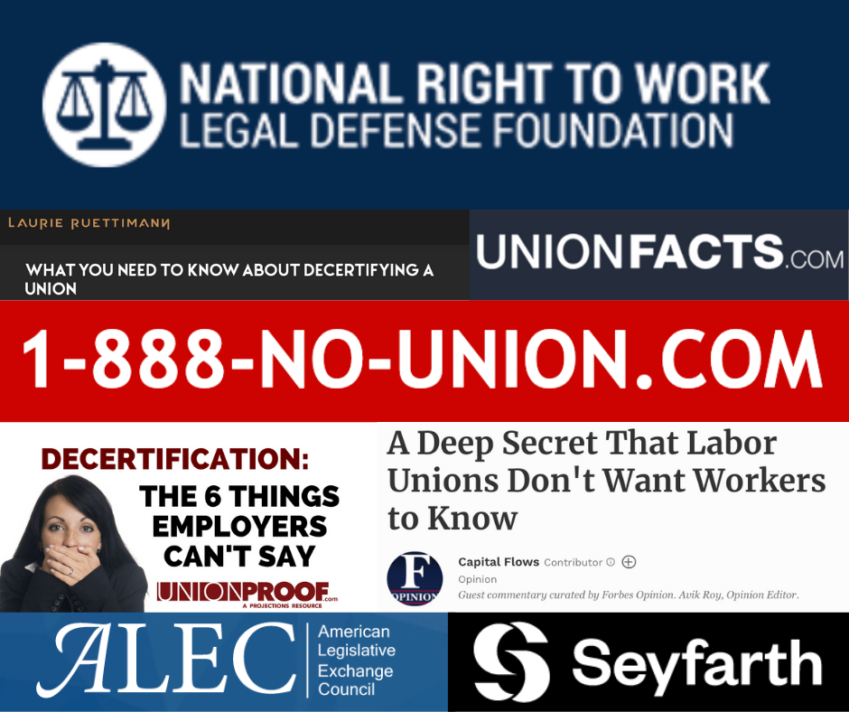 What is the process to decertify a union?